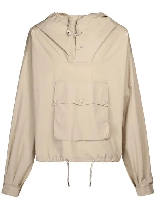Maison Margiela   Coated cotton hoodie jacket 
