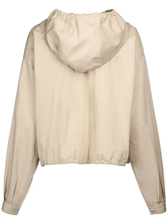 Maison Margiela   Coated cotton hoodie jacket 
