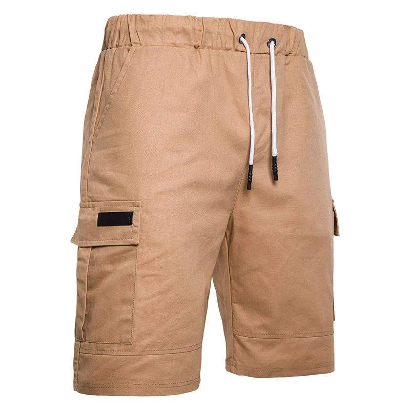 men's clothing summer cargo drawstring pants