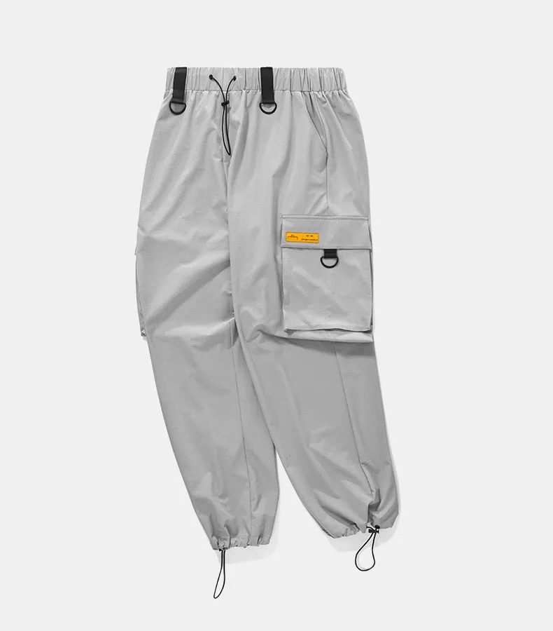 Men's Spring/Autumn Elastic Waist Cargo Pants With Large Pockets