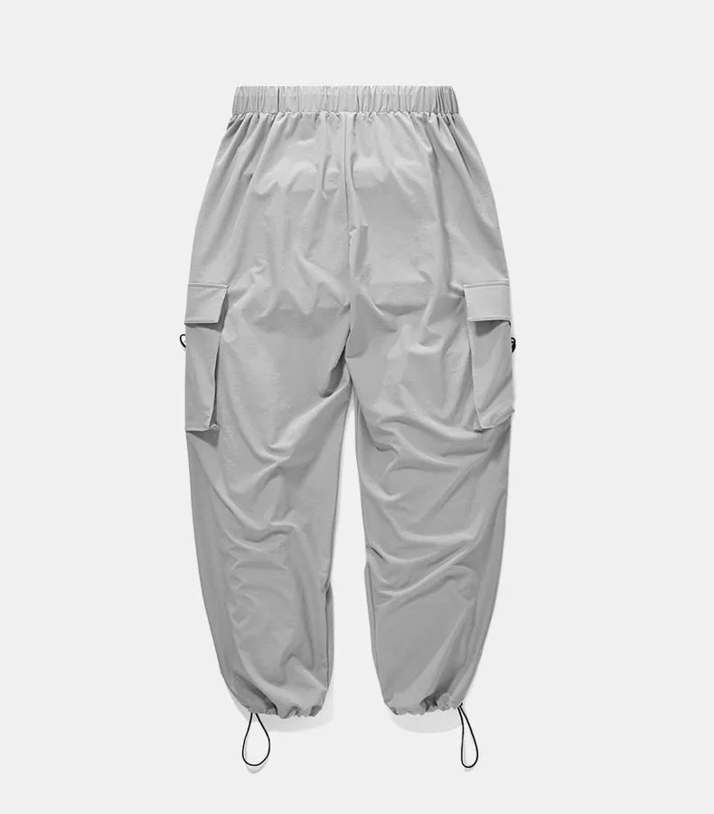 Men's Spring/Autumn Elastic Waist Cargo Pants With Large Pockets