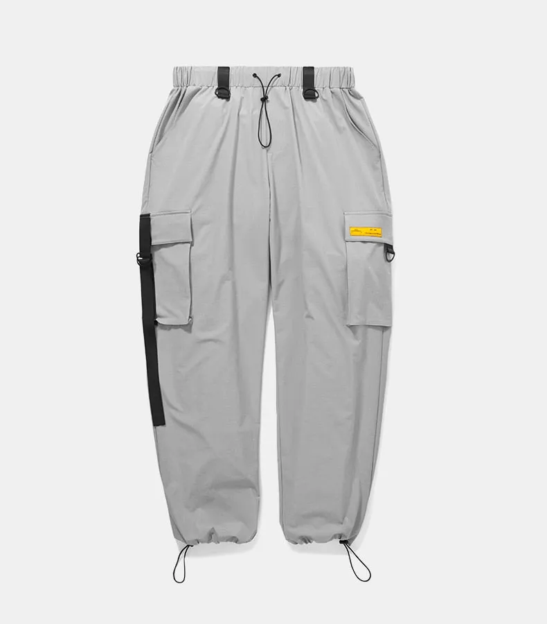 Men's Spring/Autumn Elastic Waist Cargo Pants With Large Pockets