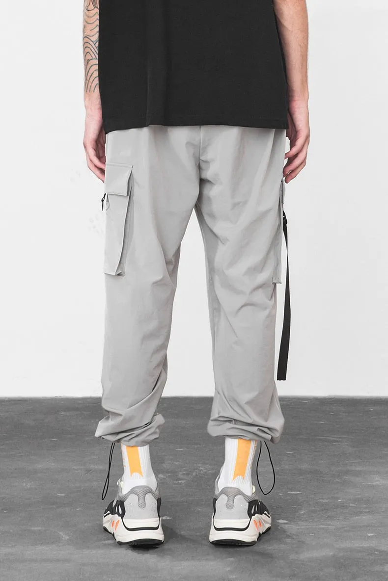 Men's Spring/Autumn Elastic Waist Cargo Pants With Large Pockets