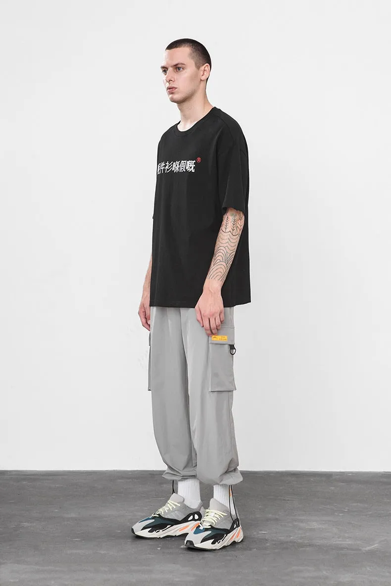 Men's Spring/Autumn Elastic Waist Cargo Pants With Large Pockets
