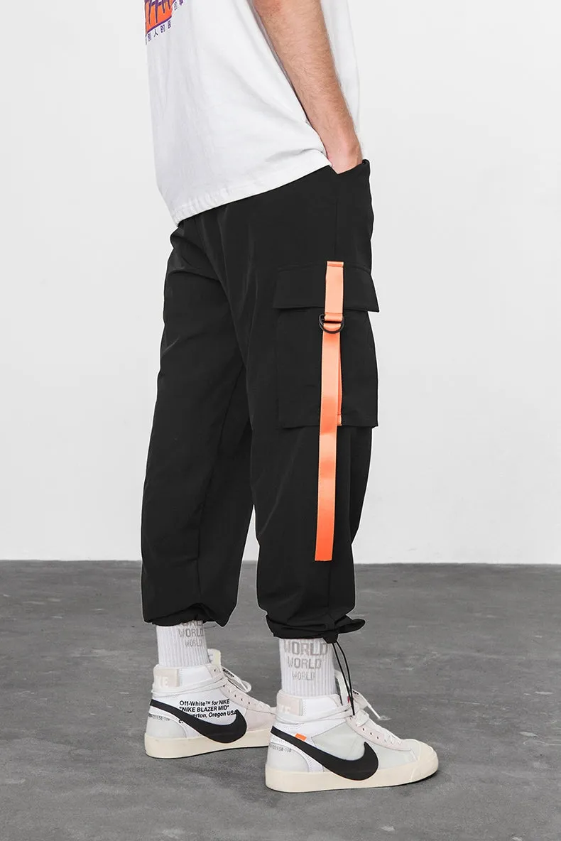 Men's Spring/Autumn Elastic Waist Cargo Pants With Large Pockets