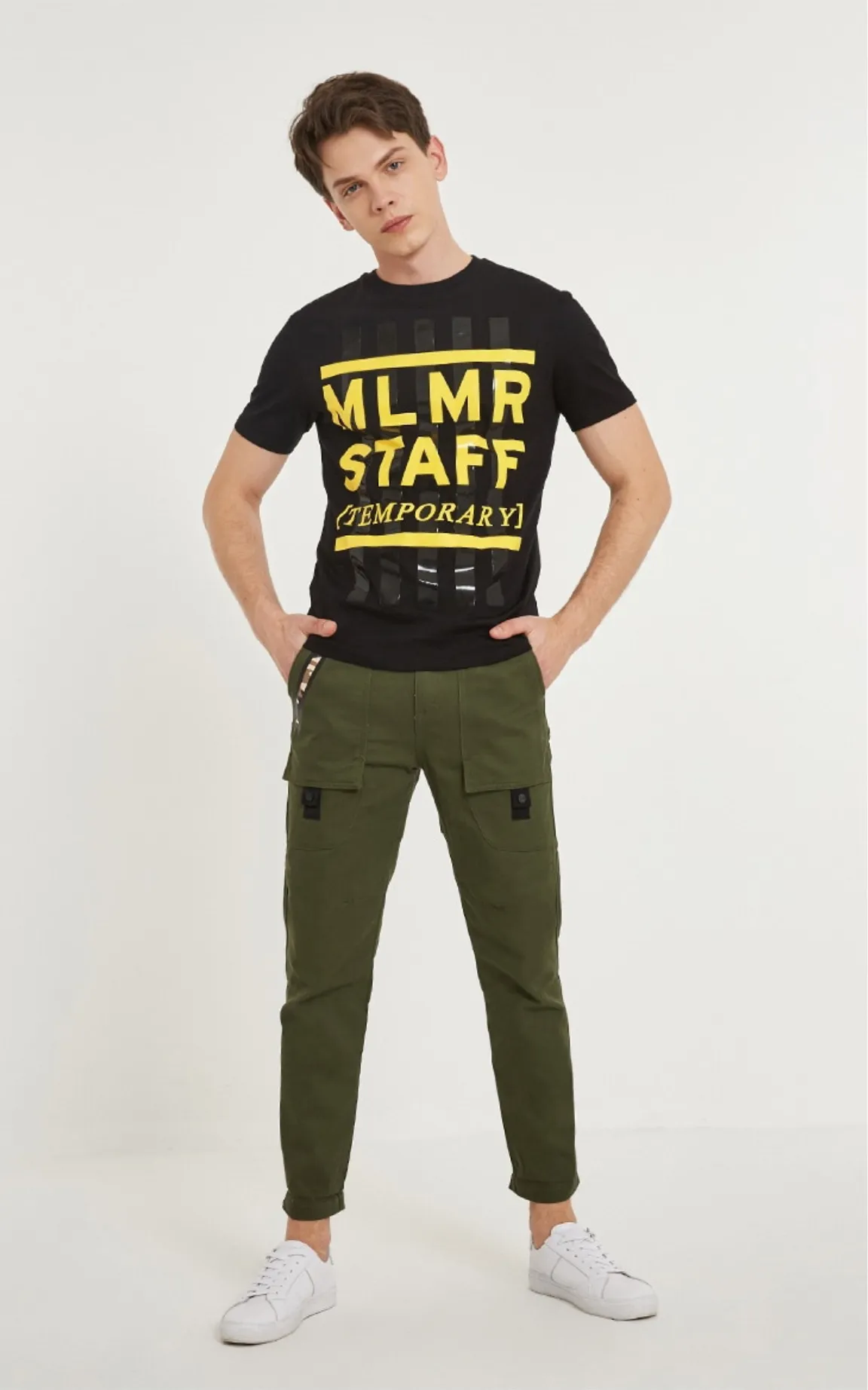 Men's Winter Casual Cotton Slim Fit Cargo Pants