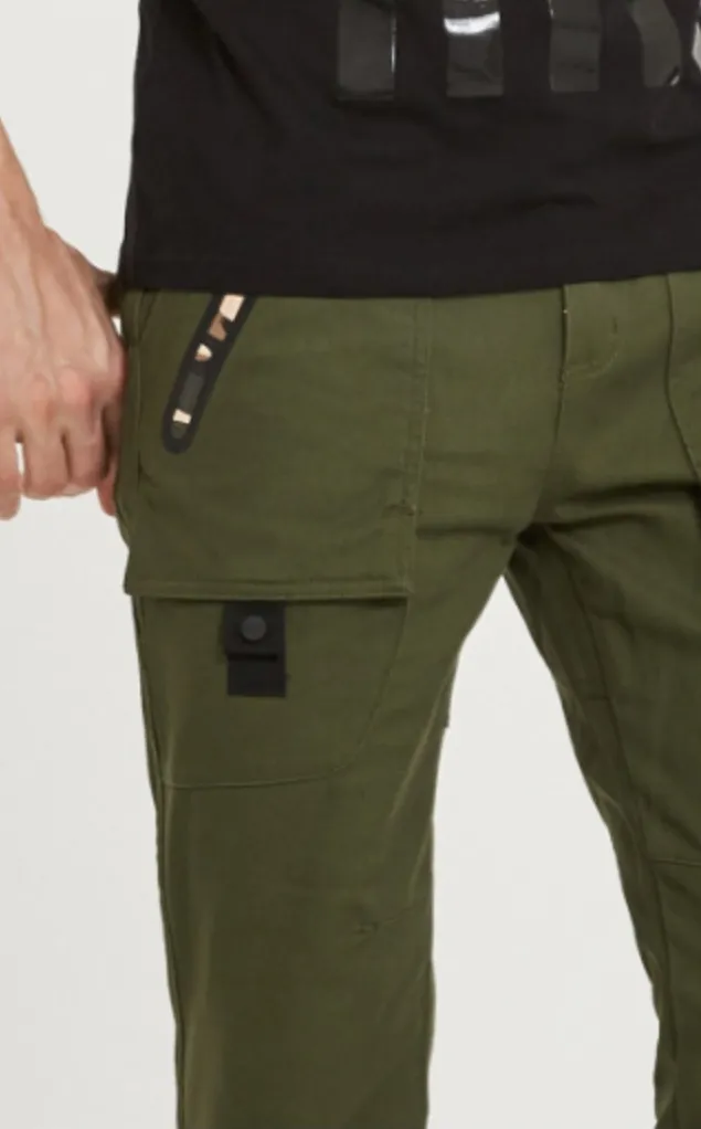 Men's Winter Casual Cotton Slim Fit Cargo Pants