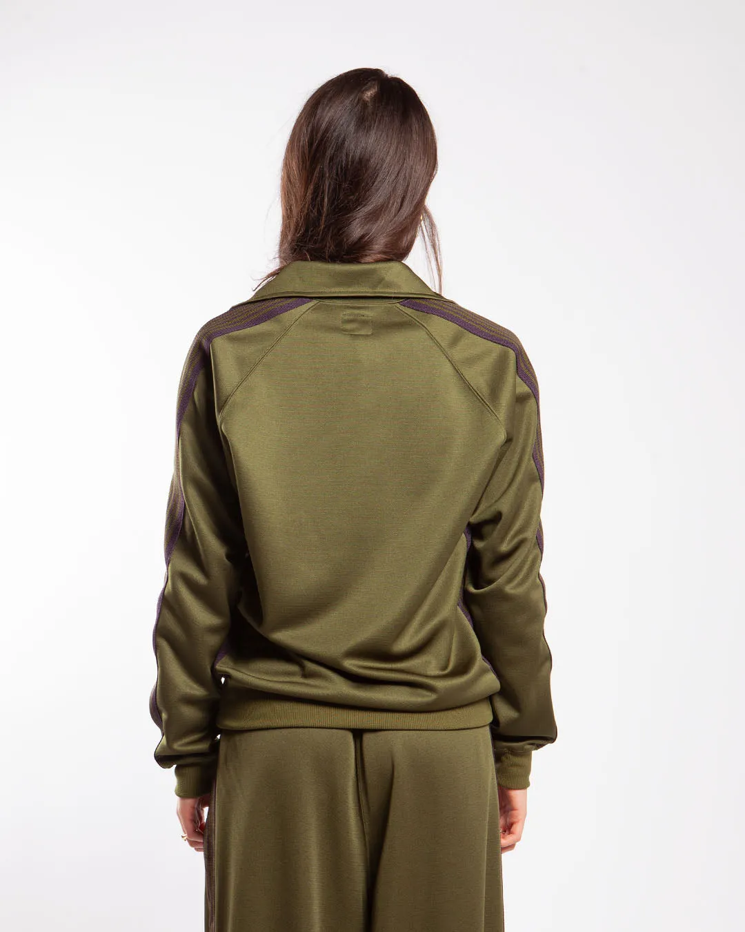 Needles Track Jacket - Poly Smooth Olive