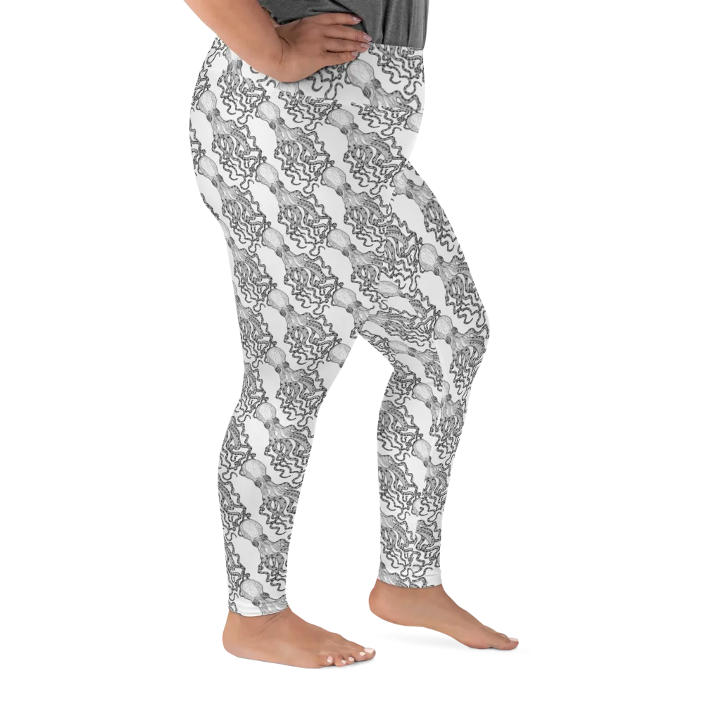 Octopus Sea Plus Size Leggings