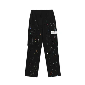 Paint Splash Print Cargo Pants