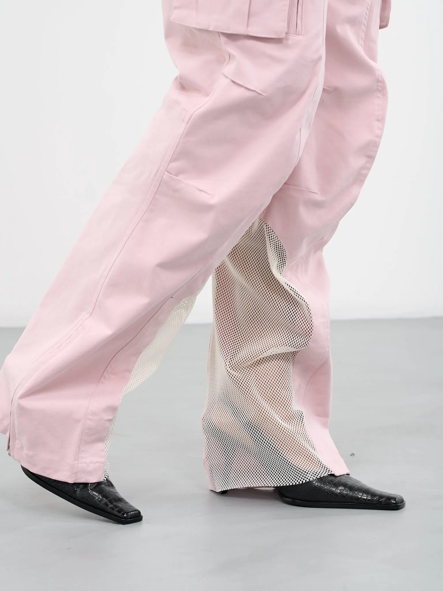Patchwork Cargo Pants (PA-02PK-PINK)