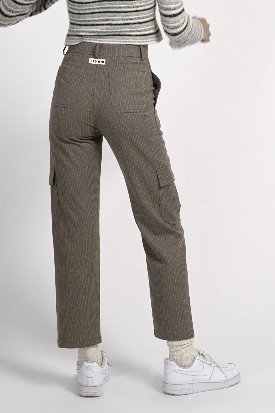 Pinstripe cargo pants
