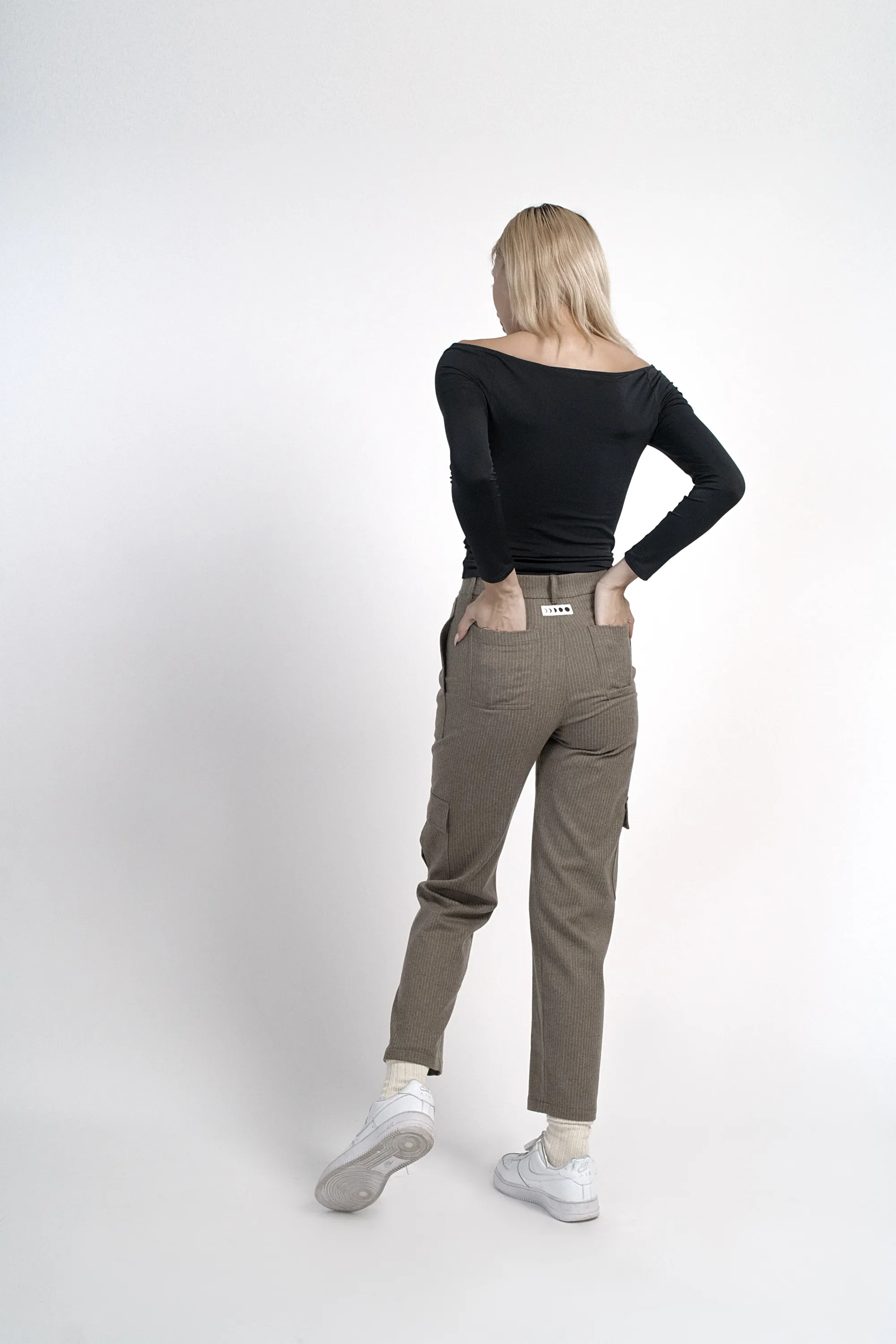 Pinstripe cargo pants