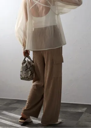 pleats cargo pants