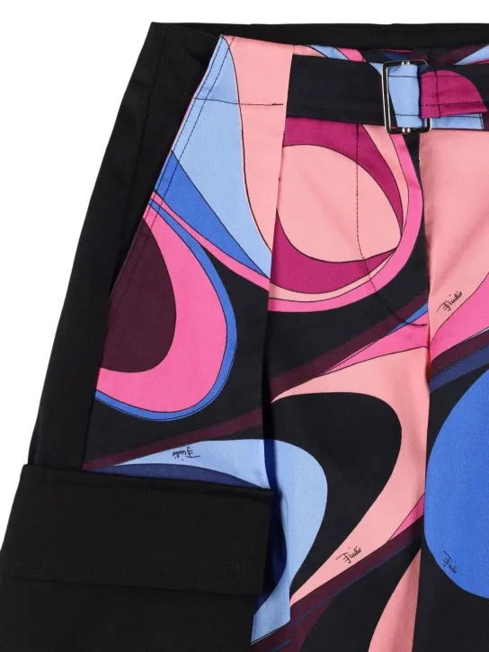 Pucci   Printed cotton satin cargo pants 
