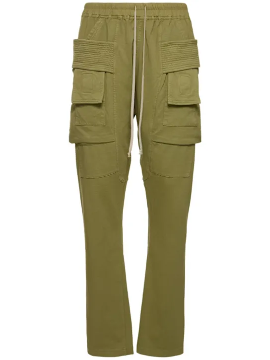 Rick Owens DRKSHDW   Creatch cotton drawstring cargo pants 