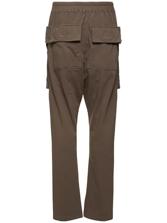 Rick Owens DRKSHDW   Creatch cotton drawstring cargo pants 
