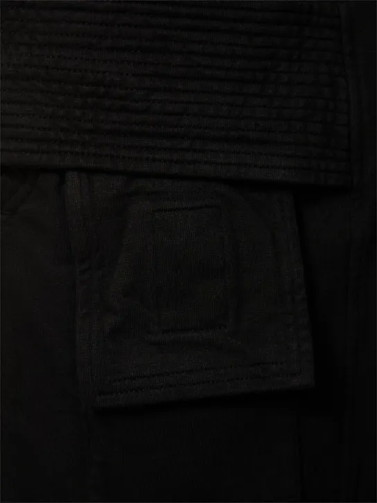 Rick Owens DRKSHDW   Creatch cotton drawstring cargo pants 
