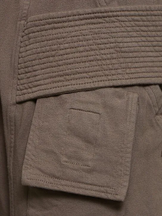 Rick Owens DRKSHDW   Creatch cotton drawstring cargo pants 