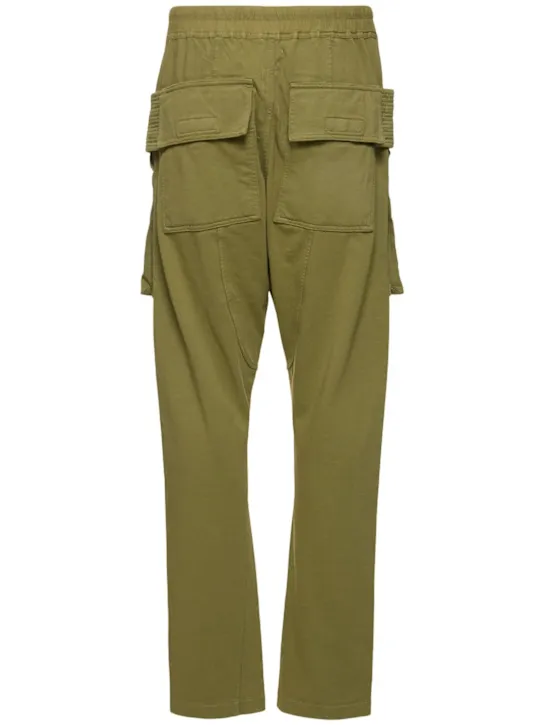Rick Owens DRKSHDW   Creatch cotton drawstring cargo pants 