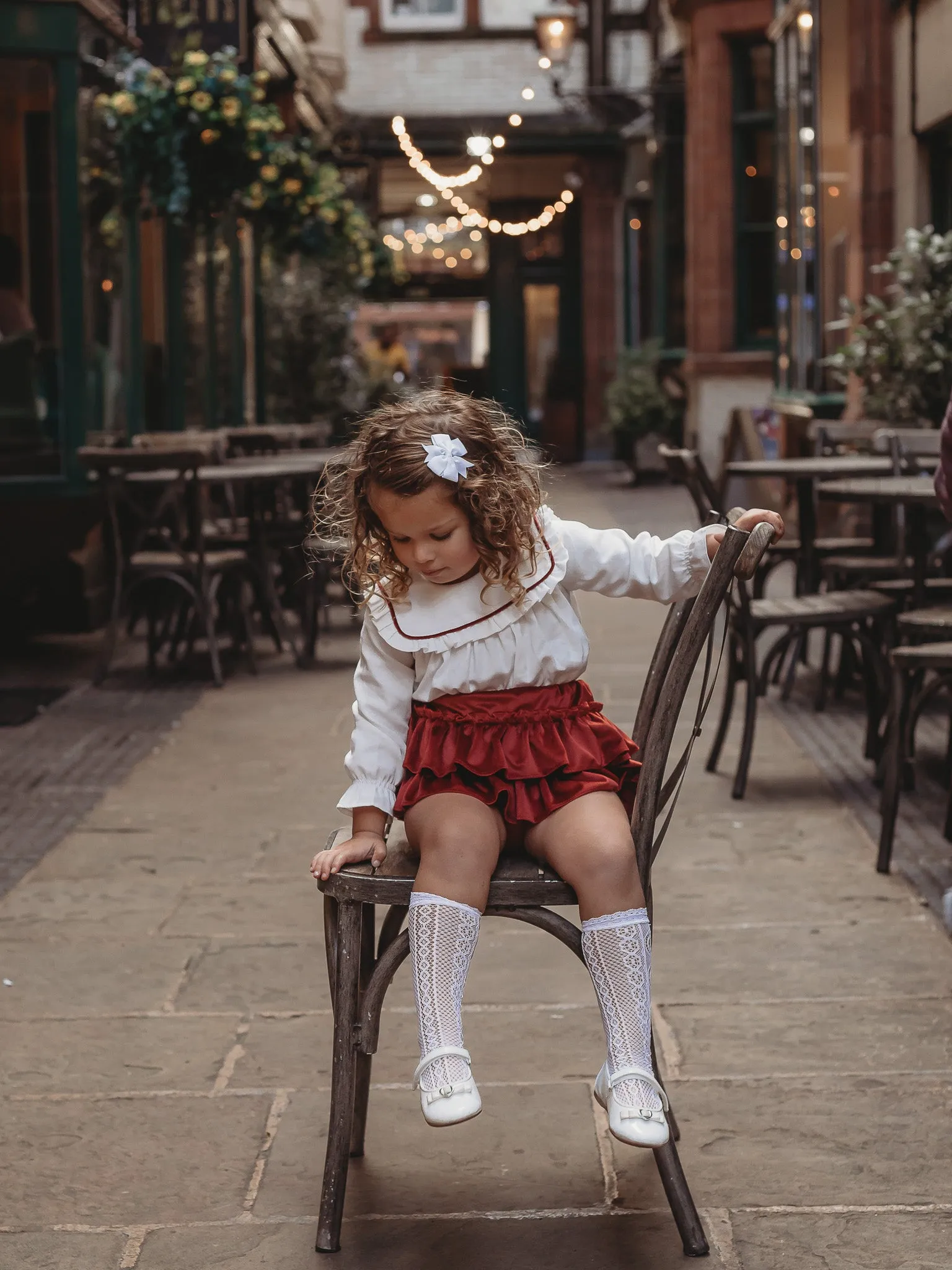 'Ruby' statement collar 2 piece burgundy velvet set