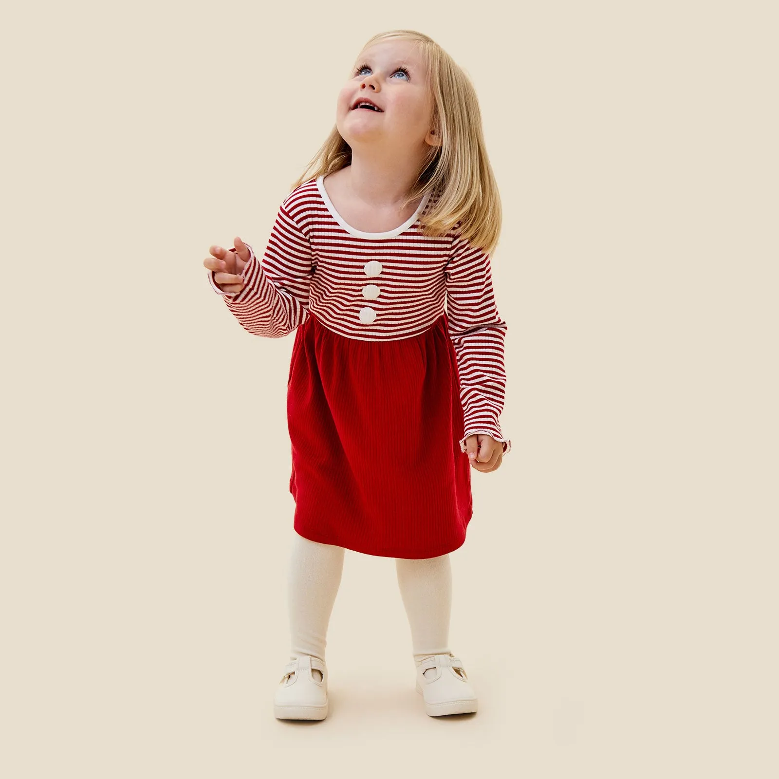 Ruby Stripe Ribbed Dress