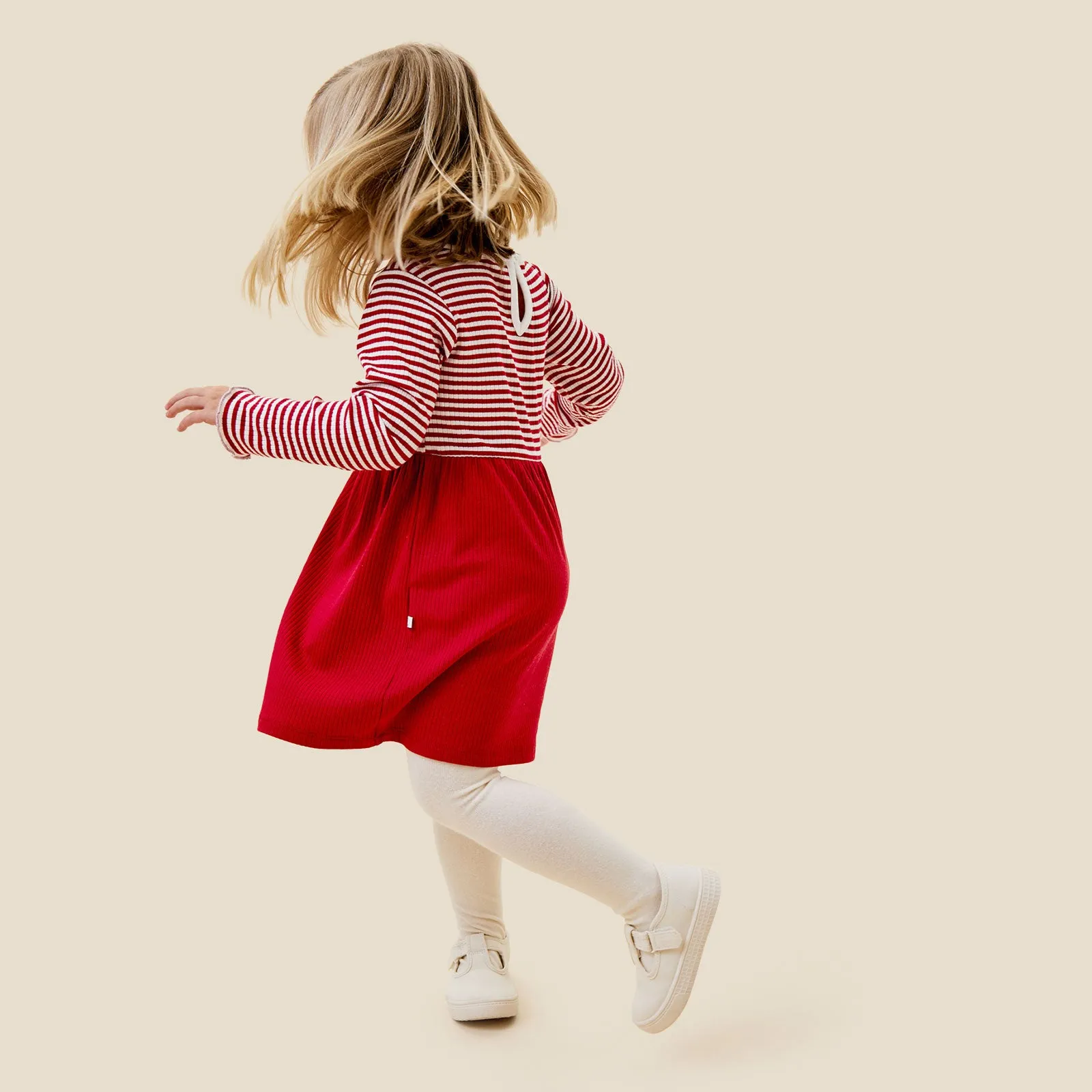 Ruby Stripe Ribbed Dress