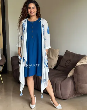 Shein Blue Jacket Dress