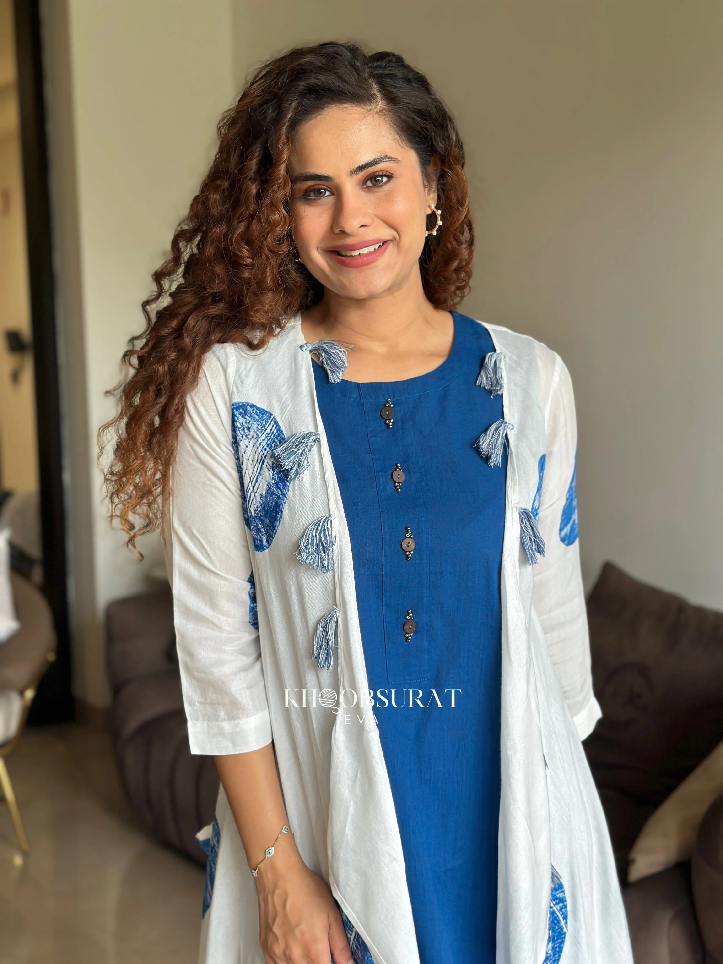 Shein Blue Jacket Dress