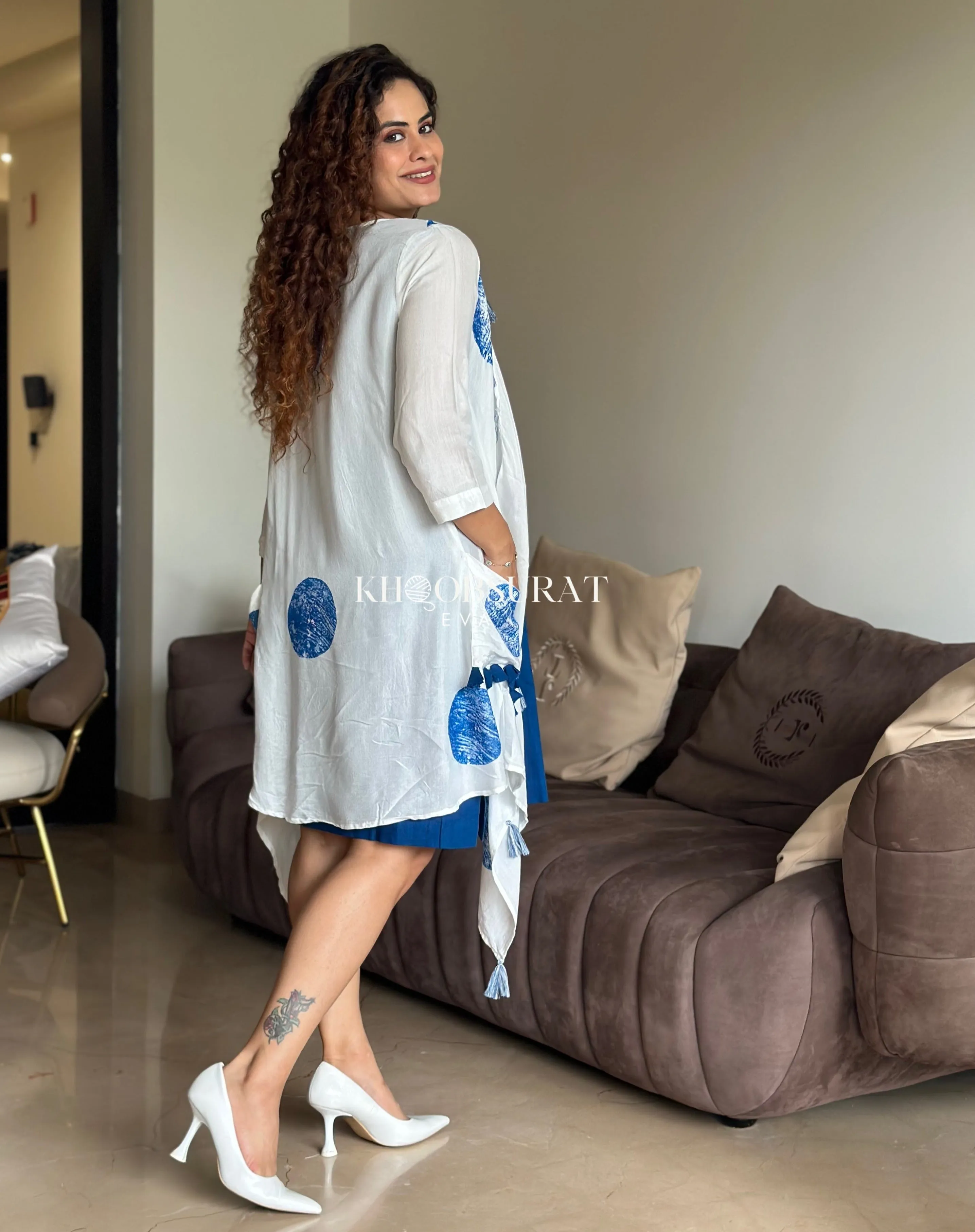 Shein Blue Jacket Dress