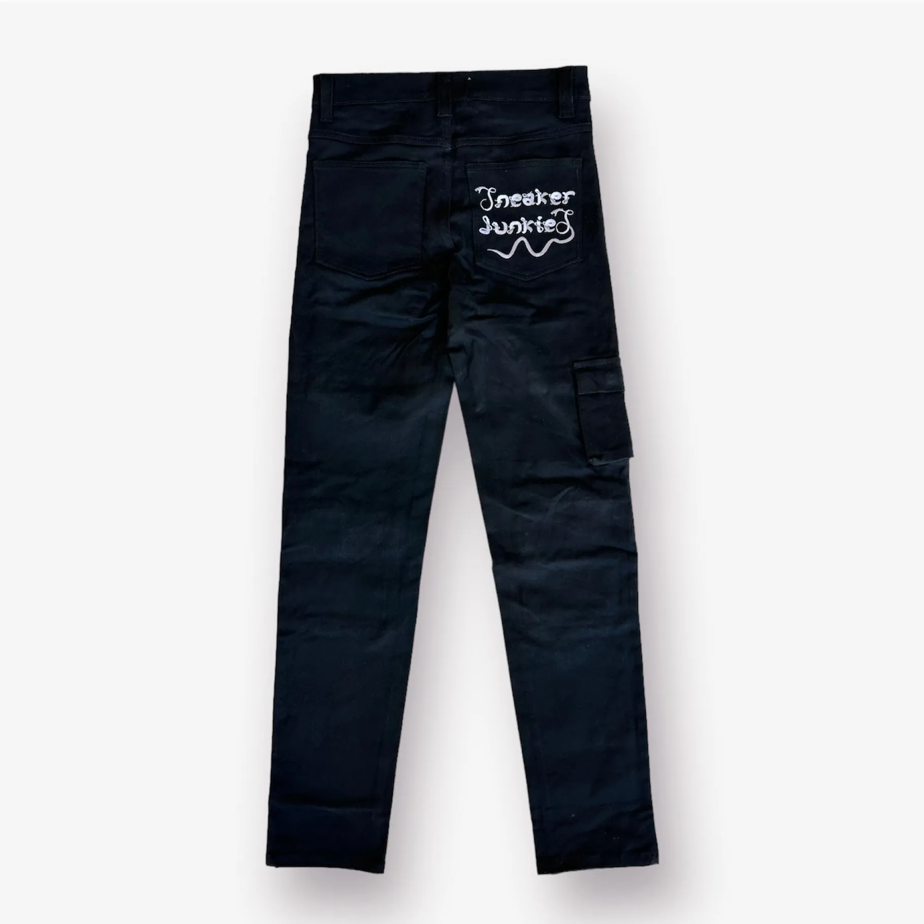 Sneaker Junkies Cargo Pants Snake Font Black