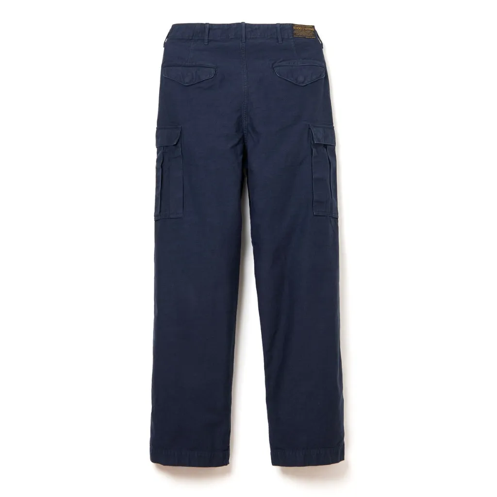 Studio D'Artisan Indigo Dyed M-65 Field Pants