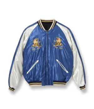 SUGARCANE TAILOR TOYO Early 1950s Style Acetate Souvenir Jacket “EAGLE” × “DRAGON & TIGER”