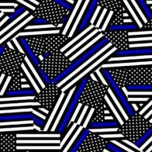 Thin Blue Line LEO Police Support Super SOFT Yoga Band Leggings OS TC Plus rts