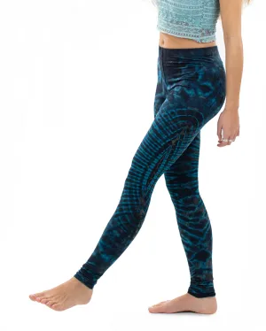 Tie Dye Nebula Leggings Dark Blue