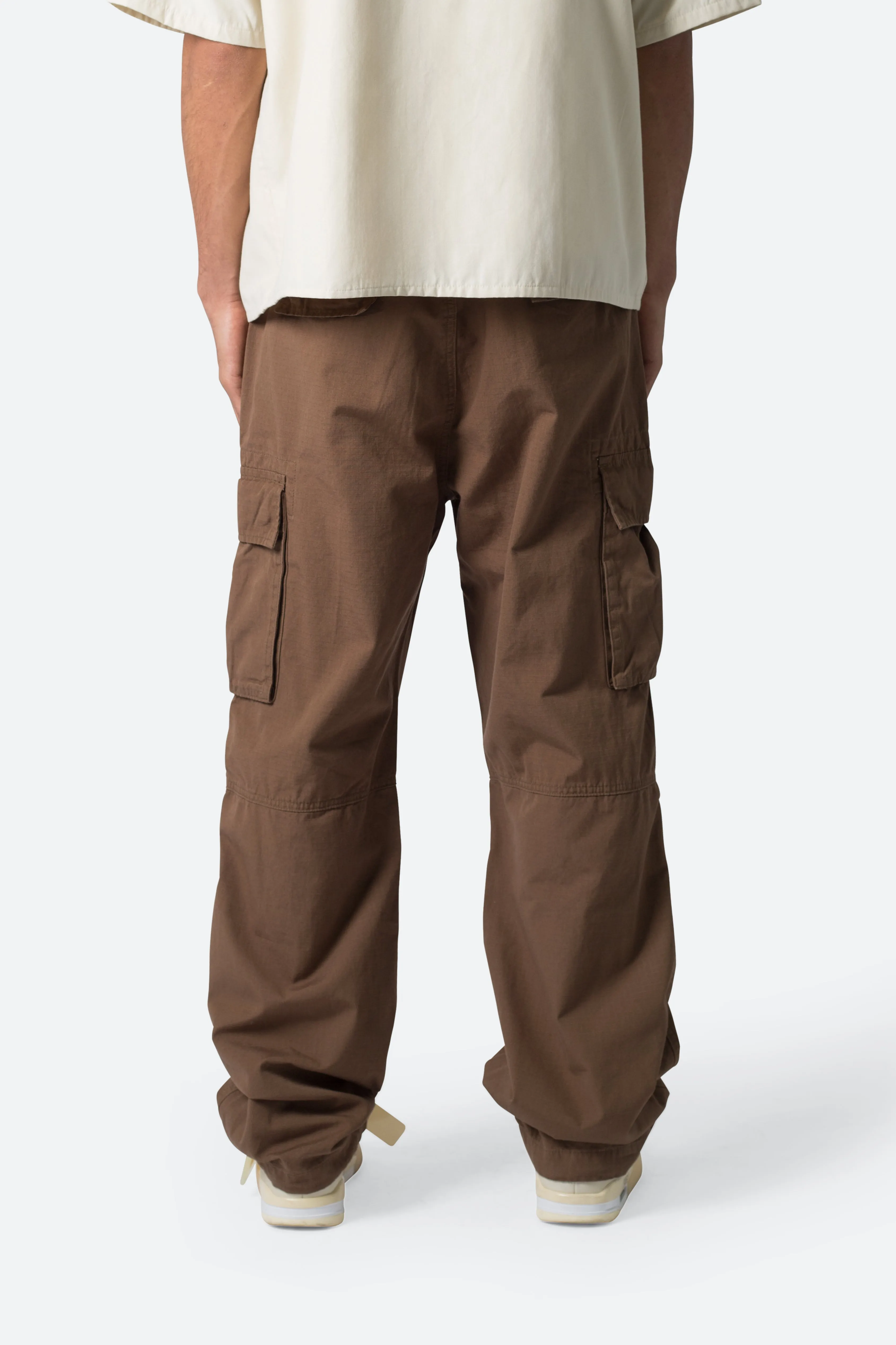 Ultra Baggy Vintage Cargo Pants - Brown