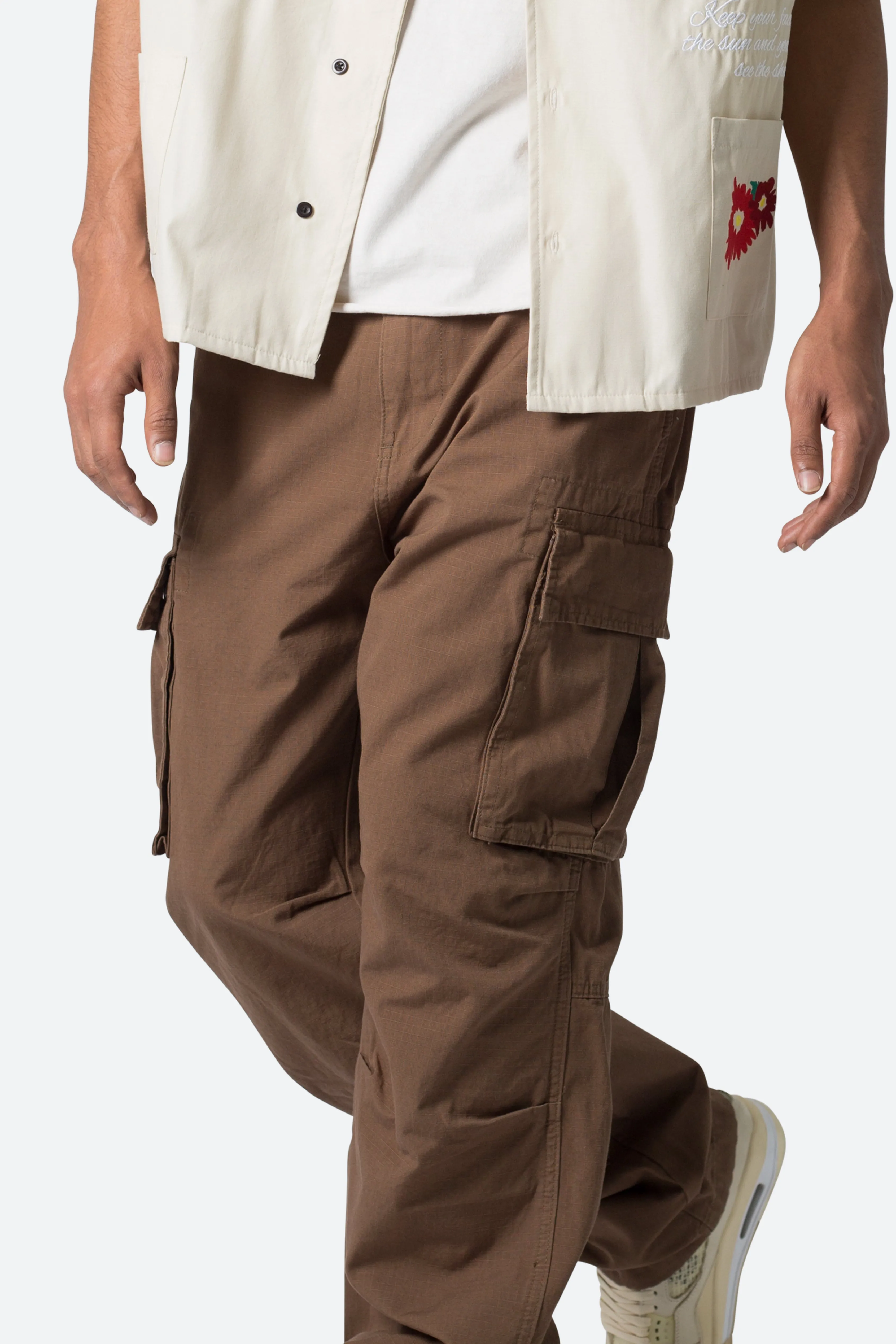 Ultra Baggy Vintage Cargo Pants - Brown