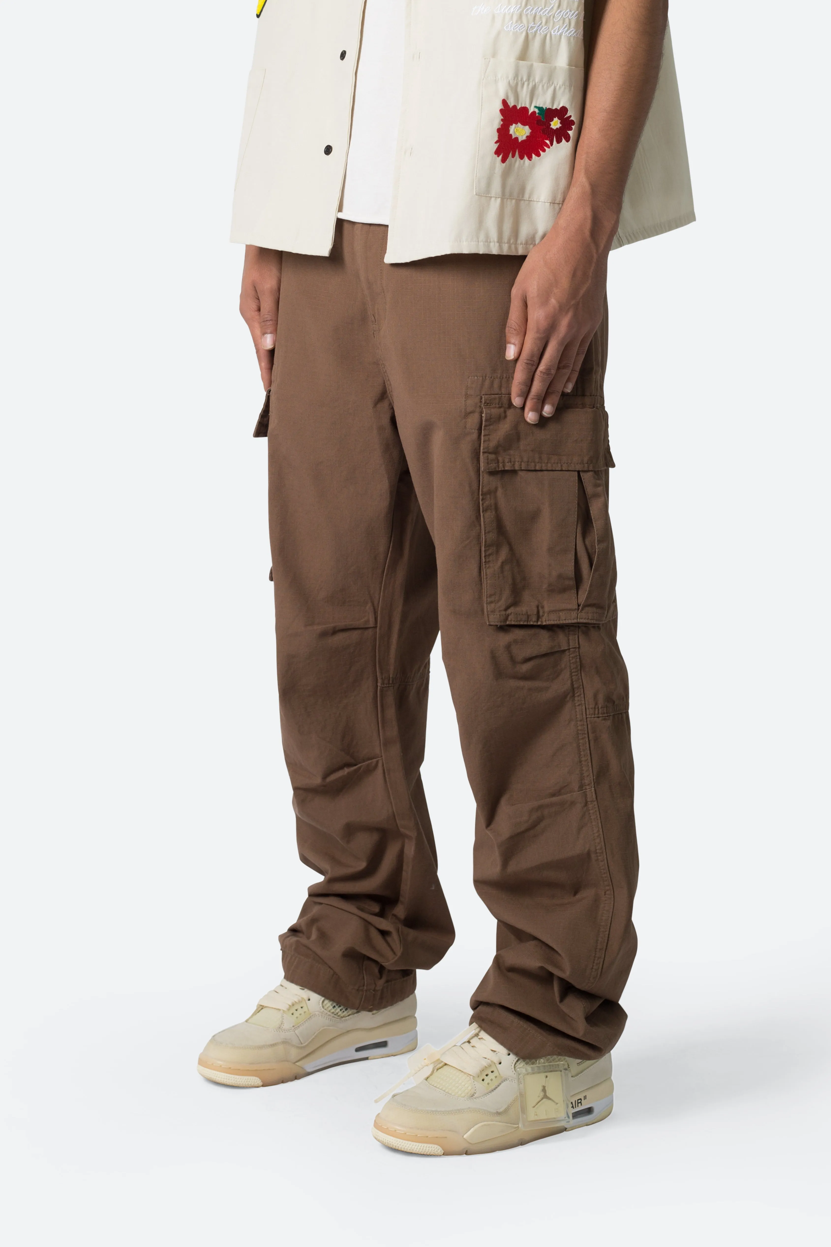 Ultra Baggy Vintage Cargo Pants - Brown