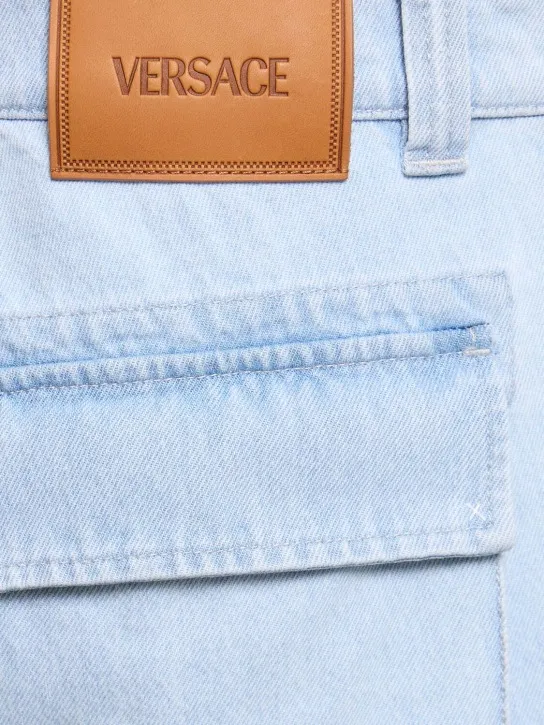 Versace   Bleached cargo jeans 