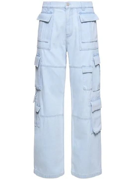 Versace   Bleached cargo jeans 