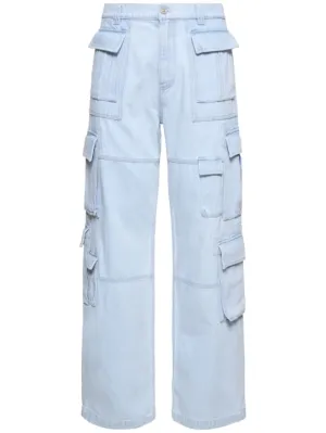Versace   Bleached cargo jeans 