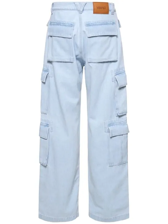 Versace   Bleached cargo jeans 