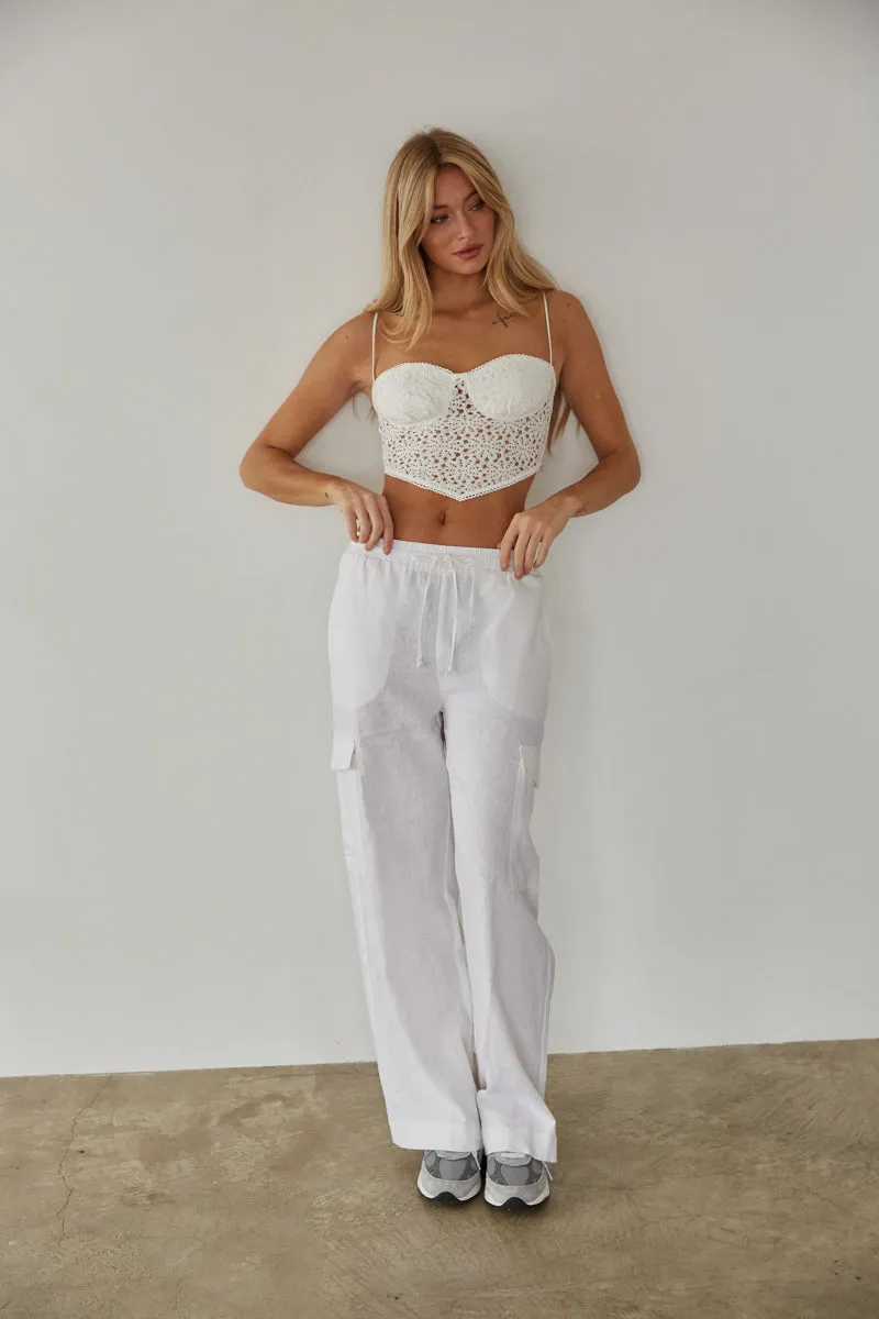 Vienna Linen Cargo Pants