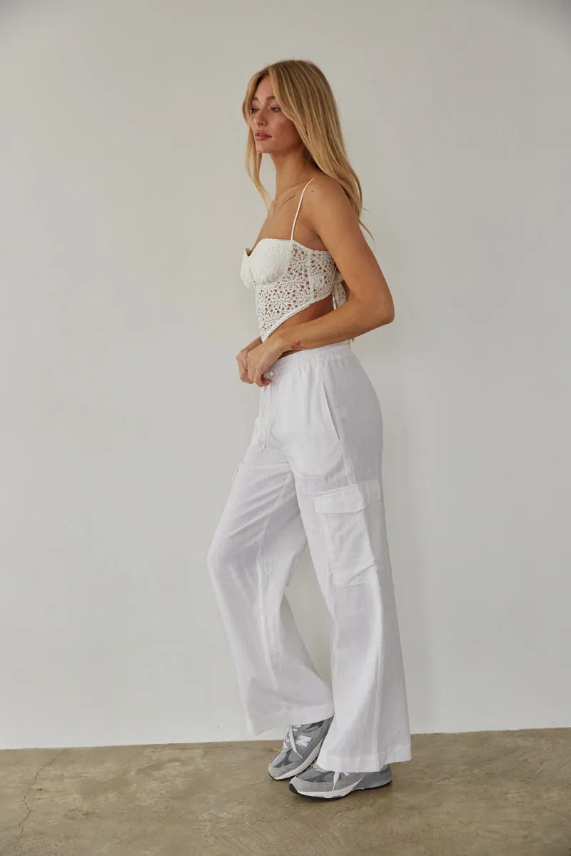 Vienna Linen Cargo Pants