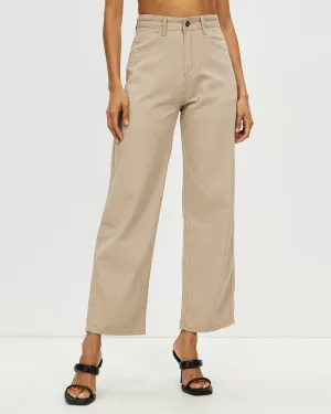 Women High Waisted Fit Straight Leg Jeans by Kaja Clothing -Gwen Pants