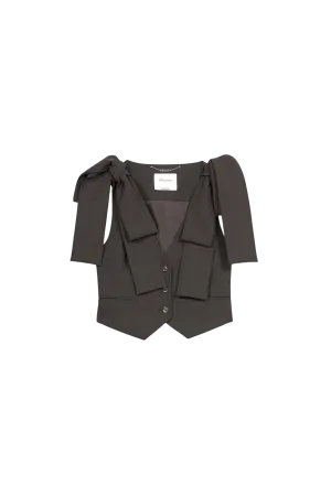 Wool Vest with Bows