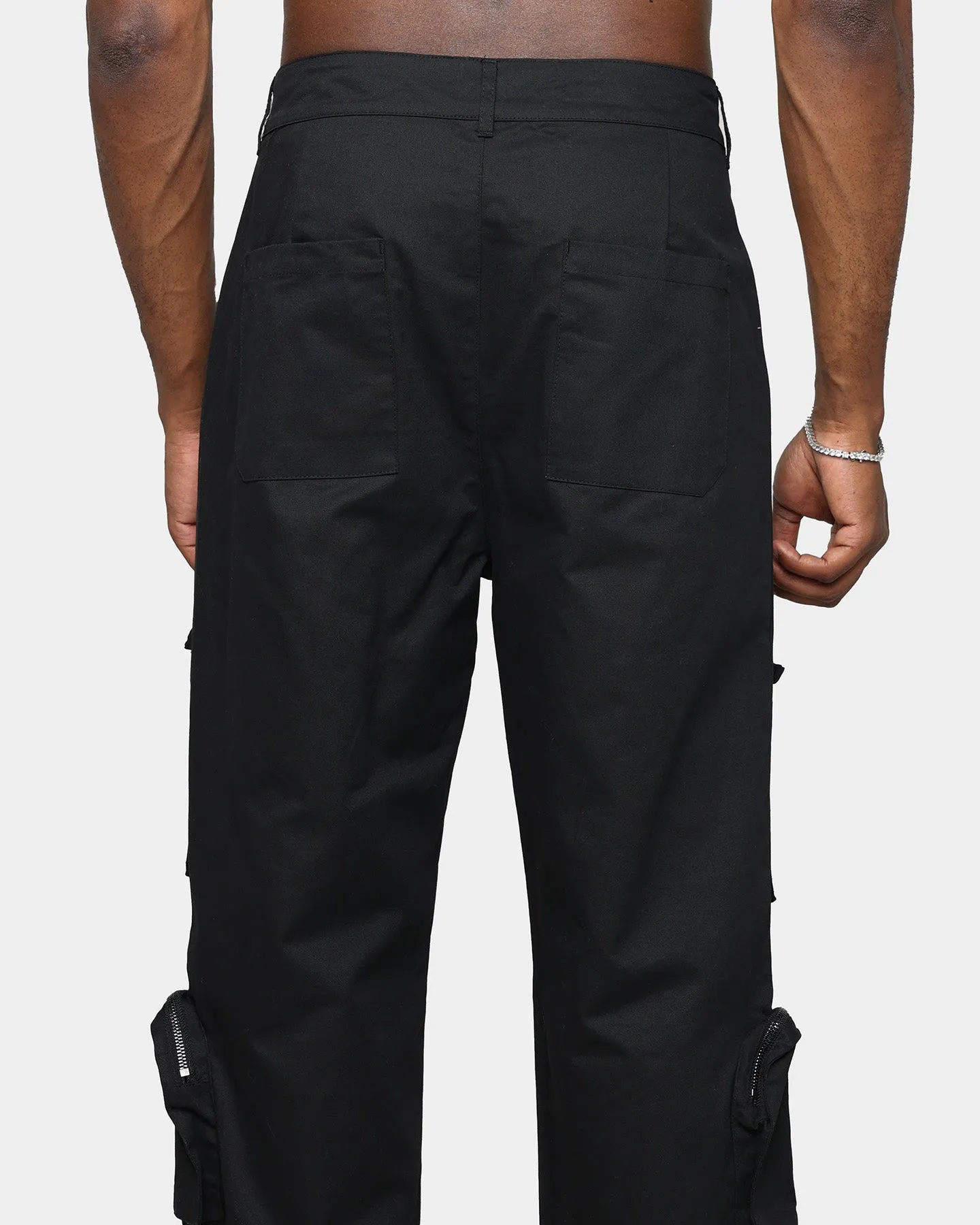 XXIII Henry Zip Cargo Pants Black