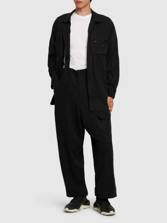 Y-3   Tech suspender pants 