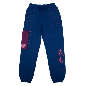Yu Yu Hakusho Blue Cargo Sweatpants